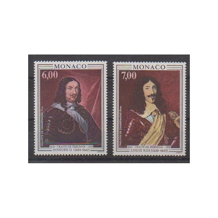 Monaco - 1991 - No 1787/1788 - Peinture