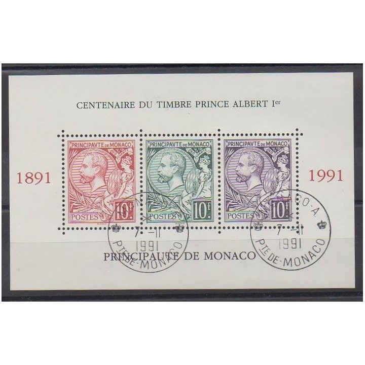 Monaco - Blocs et feuillets - 1991 - No BF53 - Oblitéré - Oblitéré
