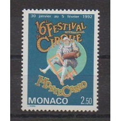 Monaco - 1992 - No 1810 - Cirque