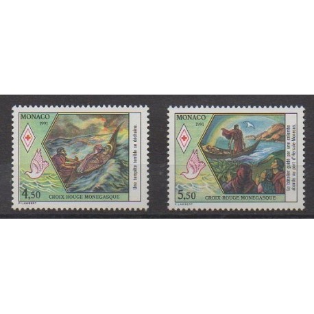 Monaco - 1991 - No 1797/1798 - Santé ou Croix-Rouge