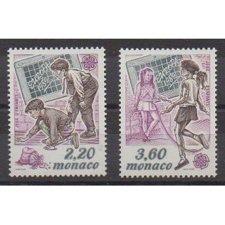 Monaco - 1989 - No 1686/1687 - Enfance - Europa