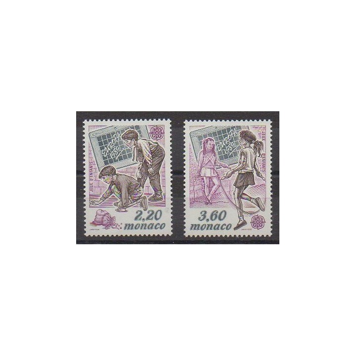 Monaco - 1989 - No 1686/1687 - Enfance - Europa