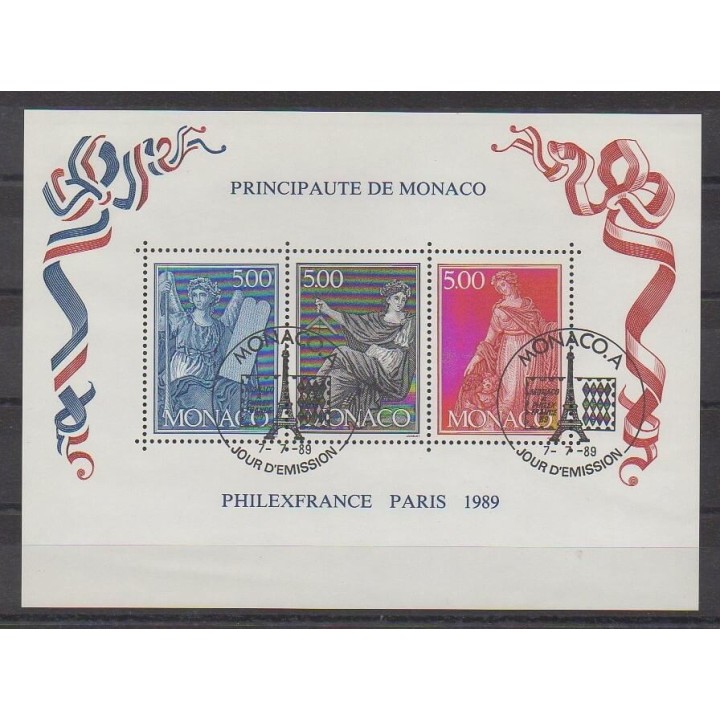 Monaco - Blocks and sheets - 1989 - Nb BF47 - Philately - Used - Used