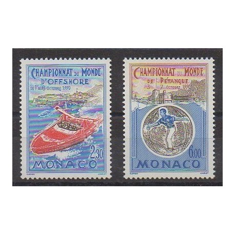 Monaco - 1990 - No 1741/1742 - Sports divers