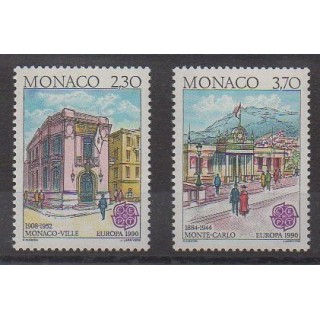 Monaco - 1990 - Nb 1724/1725 - Postal Service - Europa