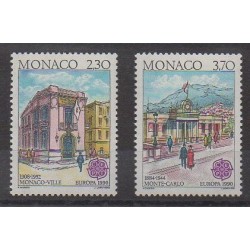 Monaco - 1990 - Nb 1724/1725 - Postal Service - Europa