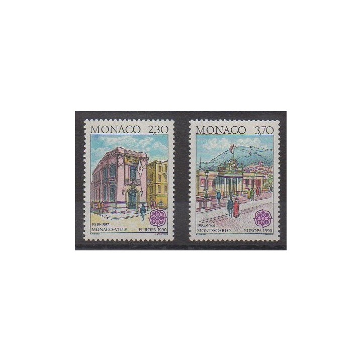 Monaco - 1990 - Nb 1724/1725 - Postal Service - Europa