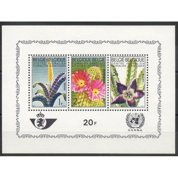 Timbres - Thème fleurs  - Belgique - 1965- No BF 38
