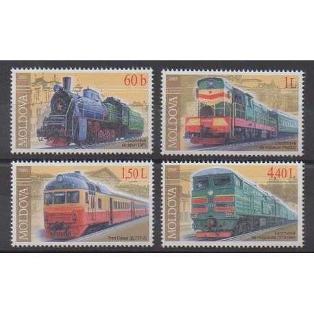Moldova - 2005 - Nb 438/441 - Trains