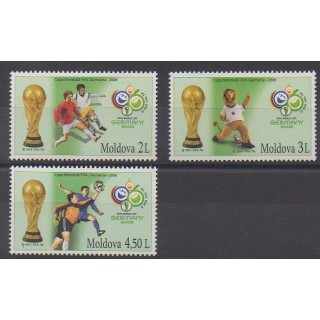 Moldavie - 2006 - No 477/479 - Coupe du monde de football