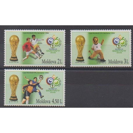 Moldova - 2006 - Nb 477/479 - Soccer World Cup
