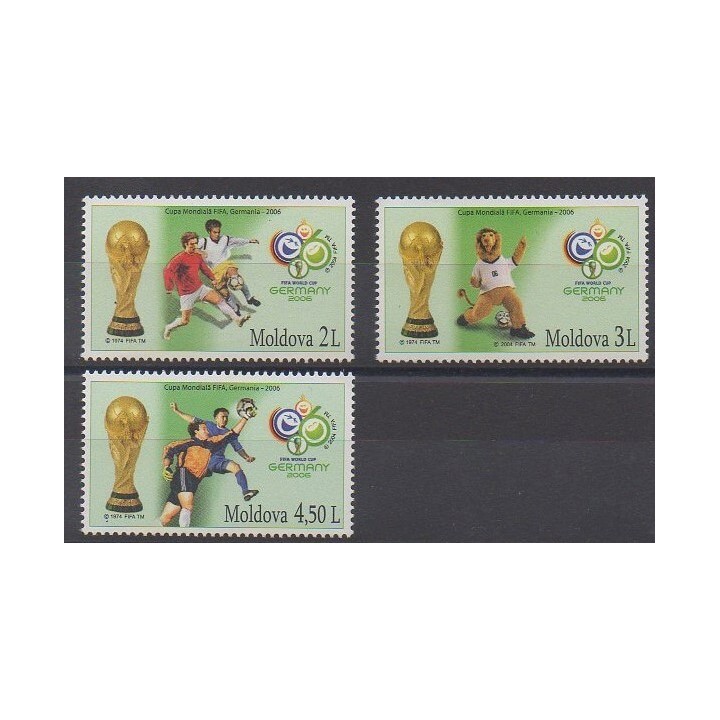 Moldova - 2006 - Nb 477/479 - Soccer World Cup