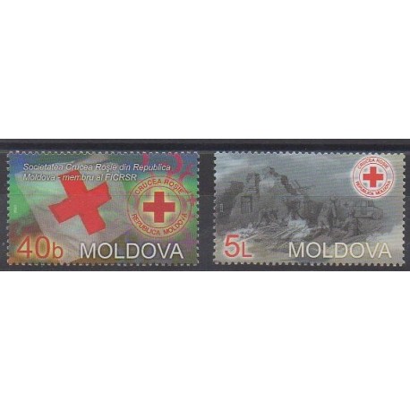 Moldavie - 2003 - No 402/403 - Santé ou Croix-Rouge