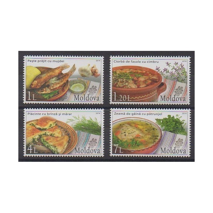 Moldavie - 2014 - No 765/768 - Gastronomie