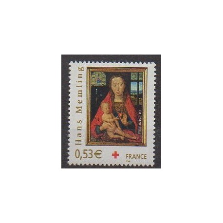 France - Poste - 2005 - No 3840 - Santé ou Croix-Rouge - Peinture
