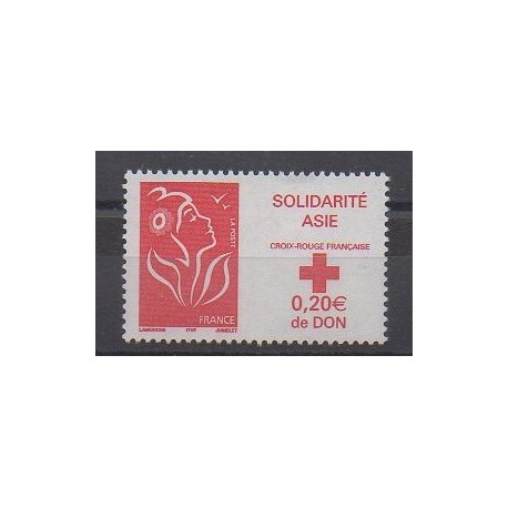 France - Poste - 2005 - No 3745 - Santé ou Croix-Rouge