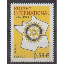 France - Poste - 2005 - No 3750 - Rotary ou Lions club