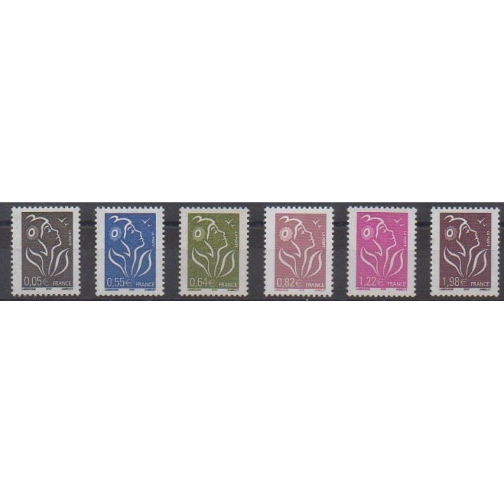 France - Poste - 2005 - No 3754/3759