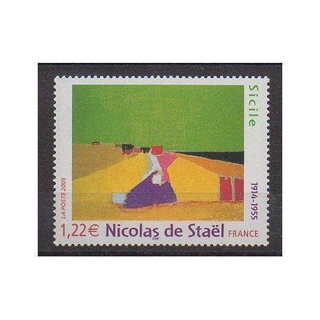 France - Poste - 2005 - Nb 3762 - Paintings