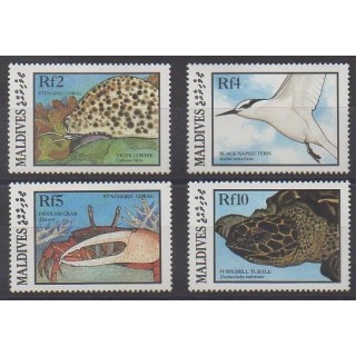 Maldives - 1986 - No 1098/1101 - Animaux