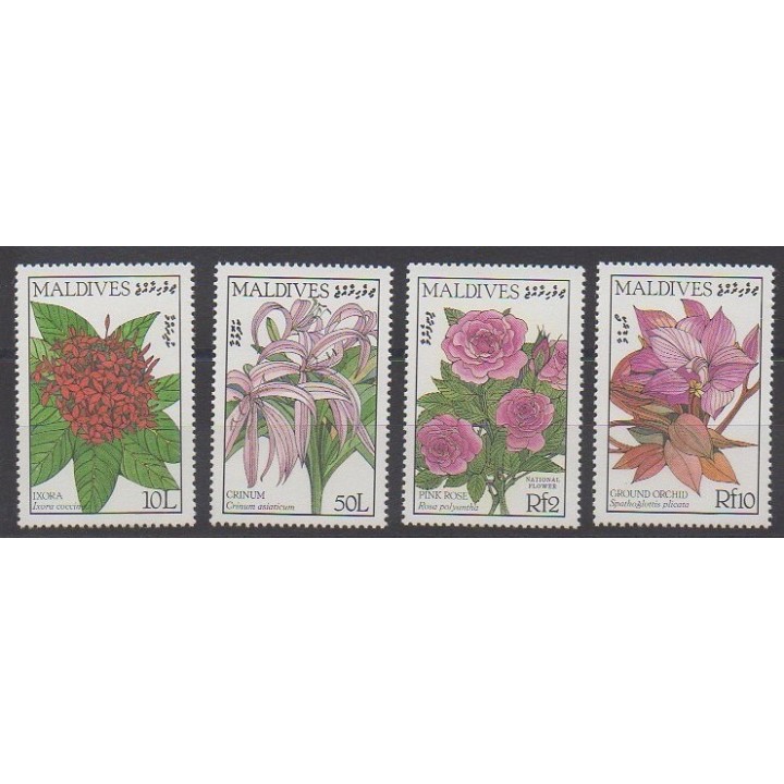 Maldives - 1986 - No 1110/1113 - Fleurs