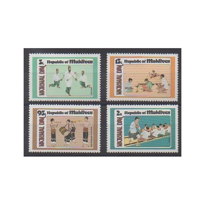 Maldives - 1980 - Nb 794/797 - Folklore