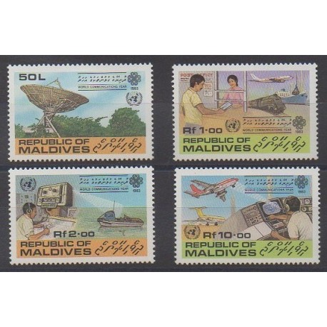 Maldives - 1983 - No 929/932 - Télécommunications