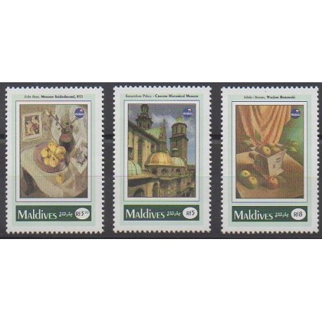 Maldives - 1993 - Nb 1681/1683 - Paintings - Philately