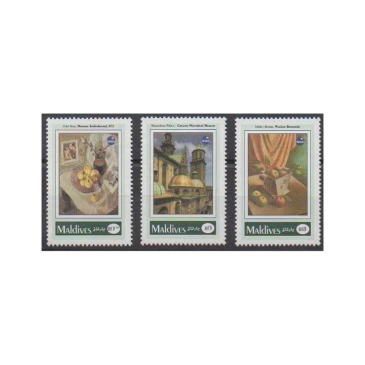 Maldives - 1993 - No 1681/1683 - Peinture - Philatélie