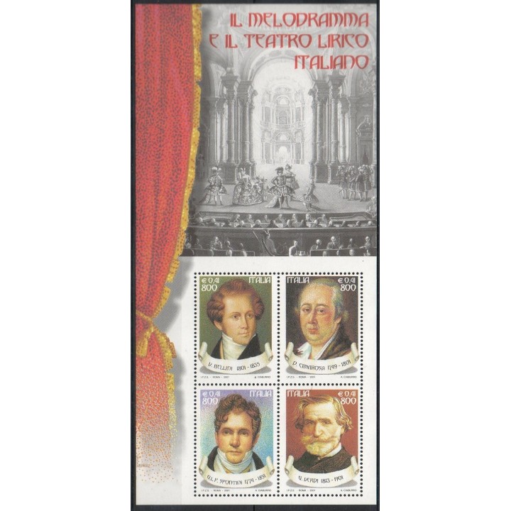 Timbres - Thème musique - Italie - 2001- No BF 29