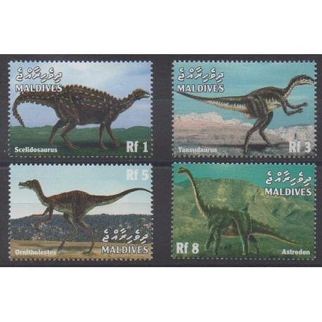 Maldives - 1999 - Nb 2758/2761 - Prehistoric animals