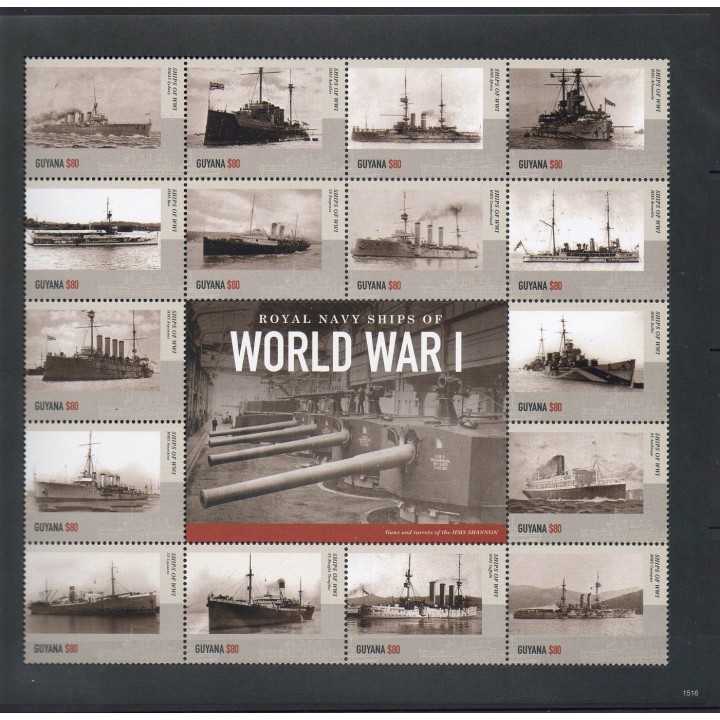 Stamps - Theme boats - Guyana - 2015- Nb 6601/6616