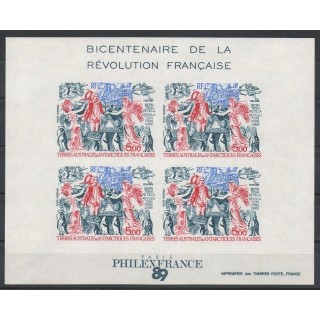 Timbres - Thème histoire divers - Terres Australes et Antarctiques Françaises - Blocs et feuillets - 1989- No BF 1 ND