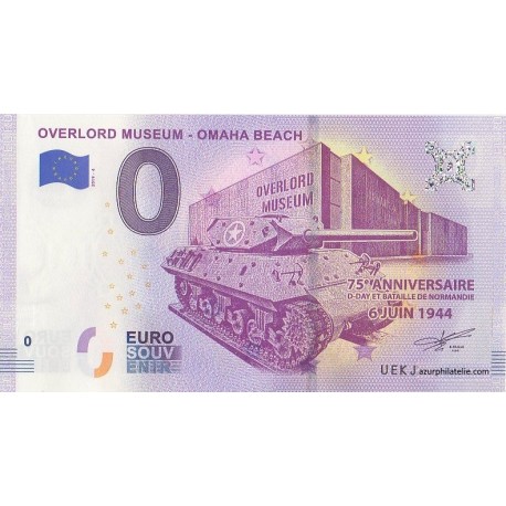Euro banknote memory - 14 - Overlord Muséum - Omaha Beach - 2019-4