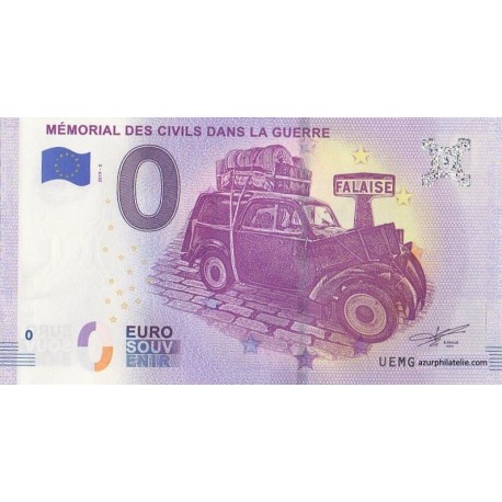 Euro banknote memory - 14 - Mémorial des civils dans la guerre - 2019-2