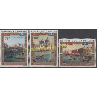 Timbres - Thème tableaux - Gabon - 1972 - No PA124/ PA126