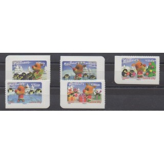 France - Self-adhesive - 2006 - Nb 3986/3990 - Christmas