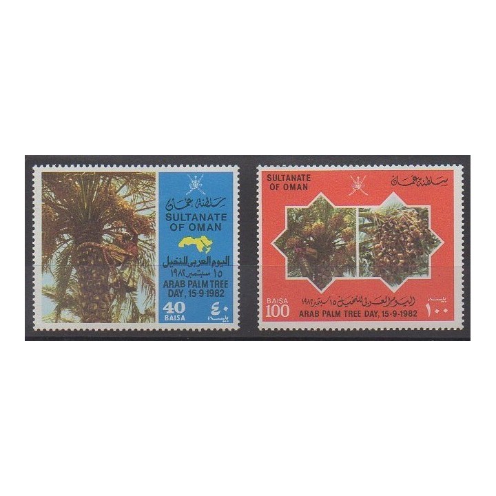 Oman - 1982 - No 224/225 - Arbres