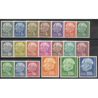 Timbres  - Sarre - 1957 - No 391/410