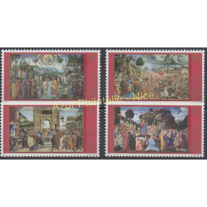 Timbres - Thème tableaux - Vatican - 2000 - No 1220/1223