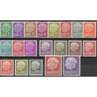 Timbres  - Sarre - 1956 - No 362/381