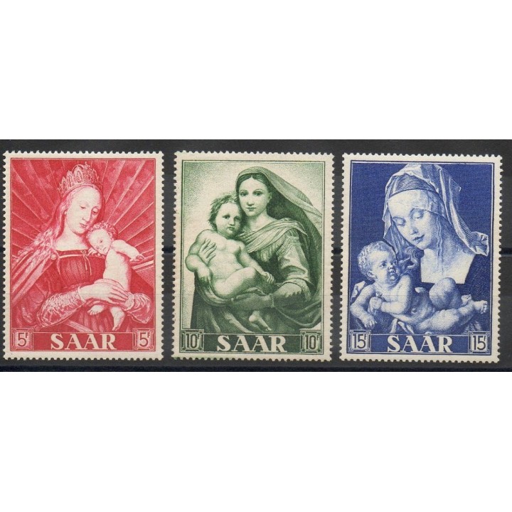 Stamps - Theme various religions - Saar - 1954- Nb 331/333