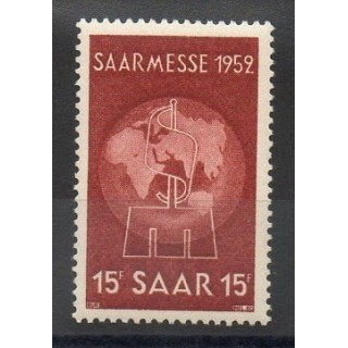 Timbres  - Sarre - 1952 - No 304