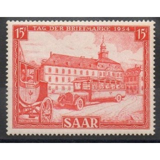 Timbres  - Sarre - 1954 - No 329