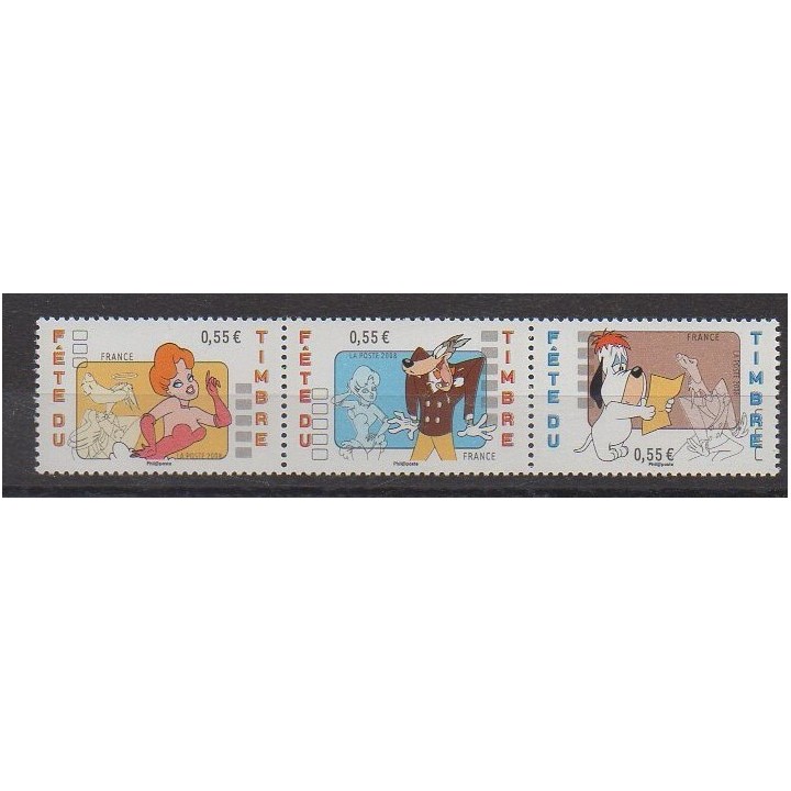 France - Poste - 2008 - No 4146/4148 - Dessins Animés - BD