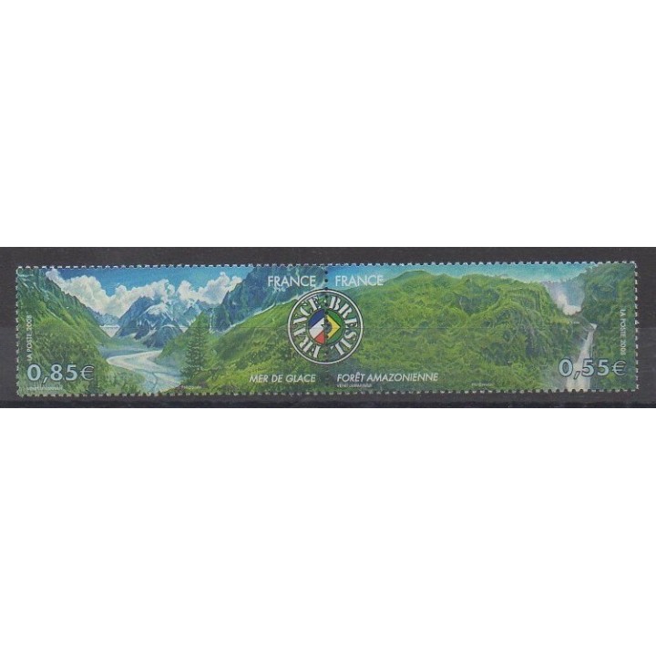 France - Poste - 2008 - No 4255/4256 - Sites