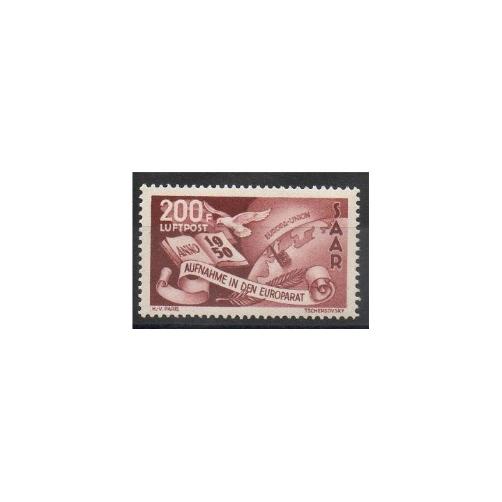 Stamps  - Saar - 1950 - Nb PA 13