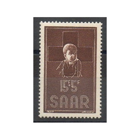 Sarre - 1954- No 330 - Santé ou croix-rouge 