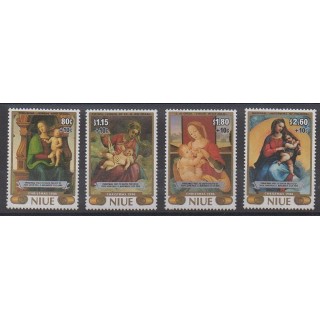 Niue - 1986 - No 512/515 - Noël - Papauté