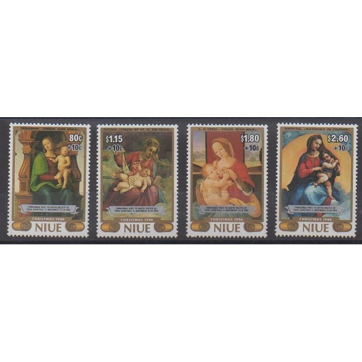 Niue - 1986 - Nb 512/515 - Christmas - Pope